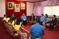 คณบดี ร่วมแสดงความยินดีกับนักศึกษามหาวิทยาลัยเชียงใหม่เข้าร่วมการแข่งขันกีฬาซีเกมส์ครั้งที่ 30