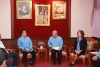 คณบดี ร่วมแสดงความยินดีกับนักศึกษามหาวิทยาลัยเชียงใหม่เข้าร่วมการแข่งขันกีฬาซีเกมส์ครั้งที่ 30