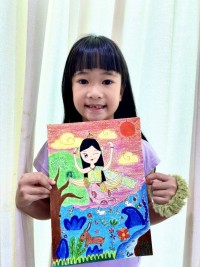 น้องเปรี้ยวหวาน วาดภาพระบายสีตัวละครในวรรณคดีไทย