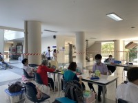 A blood drive was organized by CMU Faculty of Education student volunteers for the Chiang Mai community