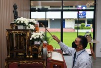 พิธีทำบุญเนื่องในโอกาสเสร็จสิ้นการปรับปรุงและเปิดให้บริการห้องสมุดใหม่