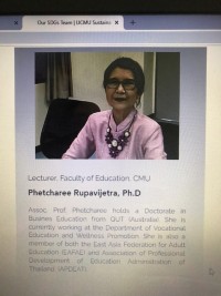 ประธานสาขาวิชาบริหารธุรกิจ เป็นวิทยากรบรรยายให้ความรู้เรื่องรศึกษาของไทย ชาวต่างประเทศ ทางระบบออนไลน์