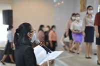  ดุษฎีบัณฑิต มหาบัณฑิต และบัณฑิตคณะศึกษาศาสตร์ มช. ร่วมซ้อมรับพิธีพระราชทานปริญญาบัตร ครั้งที่ 55