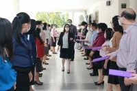  ดุษฎีบัณฑิต มหาบัณฑิต และบัณฑิตคณะศึกษาศาสตร์ มช. ร่วมซ้อมรับพิธีพระราชทานปริญญาบัตร ครั้งที่ 55