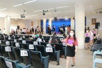  ดุษฎีบัณฑิต มหาบัณฑิต และบัณฑิตคณะศึกษาศาสตร์ มช. ร่วมซ้อมรับพิธีพระราชทานปริญญาบัตร ครั้งที่ 55