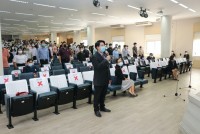  ดุษฎีบัณฑิต มหาบัณฑิต และบัณฑิตคณะศึกษาศาสตร์ มช. ร่วมซ้อมรับพิธีพระราชทานปริญญาบัตร ครั้งที่ 55