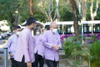 คณะศึกษาศาสตร์ มช. จัดพิธีถวายพวงมาลัยดอกไม้สด แสดงความเคารพต่อ มล.ปิ่น มาลากุล เนื่องในวันคล้ายวันสถาปนามหาวิทยาลัยเชียงใหม่ ประจำปี 2565