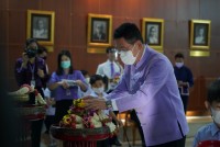 คณะศึกษาศาสตร์ มช. จัดพิธีถวายพวงมาลัยดอกไม้สด แสดงความเคารพต่อ มล.ปิ่น มาลากุล เนื่องในวันคล้ายวันสถาปนามหาวิทยาลัยเชียงใหม่ ประจำปี 2565