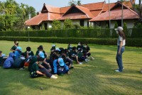 อาจารย์และนักศึกษาสาขาวิชาประถมศึกษา เป็นวิทยากรจัดค่าย สานฝันวันดอกบัวบาน ให้กับนักเรียนโรงเรียนอนุบาลเชียงราย