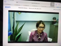 ประธานสาขาวิชาบริหารธุรกิจ เป็นวิทยากรบรรยายให้ความรู้แก่นักศึกษาชาวญี่ปุ่น จาก Ochanomizu University ผ่านระบบออนไลน์