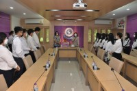 คณบดีคณะศึกษาศาสตร์ มช. ให้การต้อนรับโรงเรียนสาธิตมหาวิทยาลัยเชียงใหม่ ระดับอนุบาลและประถมศึกษา เข้ารดน้ำดำหัว ในโอกาสปี๋ใหม่เมือง 2565