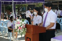 สาขาอุตสาหกรรมศึกษา จัดพิธีทำบุญและสืบสานประเพณีการหล่อเทียนพรรษา ประจำปีการศึกษา 2565