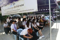 สาขาอุตสาหกรรมศึกษา จัดพิธีทำบุญและสืบสานประเพณีการหล่อเทียนพรรษา ประจำปีการศึกษา 2565