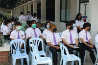 สาขาอุตสาหกรรมศึกษา จัดพิธีทำบุญและสืบสานประเพณีการหล่อเทียนพรรษา ประจำปีการศึกษา 2565
