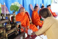 สาขาอุตสาหกรรมศึกษา จัดพิธีทำบุญและสืบสานประเพณีการหล่อเทียนพรรษา ประจำปีการศึกษา 2565