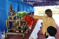 สาขาอุตสาหกรรมศึกษา จัดพิธีทำบุญและสืบสานประเพณีการหล่อเทียนพรรษา ประจำปีการศึกษา 2565