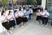 สาขาอุตสาหกรรมศึกษา จัดพิธีทำบุญและสืบสานประเพณีการหล่อเทียนพรรษา ประจำปีการศึกษา 2565