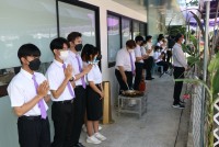 สาขาอุตสาหกรรมศึกษา จัดพิธีทำบุญและสืบสานประเพณีการหล่อเทียนพรรษา ประจำปีการศึกษา 2565