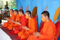สาขาอุตสาหกรรมศึกษา จัดพิธีทำบุญและสืบสานประเพณีการหล่อเทียนพรรษา ประจำปีการศึกษา 2565