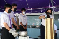 สาขาอุตสาหกรรมศึกษา จัดพิธีทำบุญและสืบสานประเพณีการหล่อเทียนพรรษา ประจำปีการศึกษา 2565