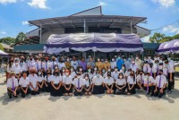 สาขาอุตสาหกรรมศึกษา จัดพิธีทำบุญและสืบสานประเพณีการหล่อเทียนพรรษา ประจำปีการศึกษา 2565