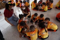 สาขาวิชาประถมศึกษา จัดกิจกรรมวิทยาศาสตร์ ปลูกพลังฝันนักวิทยาศาสตร์ตัวน้อยในบริบทโรงเรียนบ้านห้วยส้ม