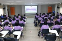 สาขาวิชาพลศึกษา ให้การต้อนรับคณะครูและนักเรียน จากโรงเรียนสารภีพิทยาคม เข้าเยี่ยมชมการเรียนการสอน