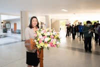 คณะศึกษาศาสตร์ มช. จัดพิธีทำบุญตักบาตรพระสงฆ์ จำนวน 9 รูป และพิธีถวายพระพรชัยมงคล สมเด็จพระเจ้าลูกเธอ เจ้าฟ้าพัชรกิติยาภานเรนทิราเทพยวดี กรมหลวงราชสาริณีสิริพัชร มหาวัชรราชธิดา