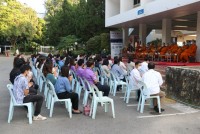 คณะศึกษาศาสตร์ มช. จัดพิธีทำบุญตักบาตรพระสงฆ์ จำนวน 9 รูป และพิธีถวายพระพรชัยมงคล สมเด็จพระเจ้าลูกเธอ เจ้าฟ้าพัชรกิติยาภานเรนทิราเทพยวดี กรมหลวงราชสาริณีสิริพัชร มหาวัชรราชธิดา