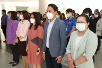 คณะศึกษาศาสตร์ มช. จัดพิธีทำบุญตักบาตรพระสงฆ์ จำนวน 9 รูป และพิธีถวายพระพรชัยมงคล สมเด็จพระเจ้าลูกเธอ เจ้าฟ้าพัชรกิติยาภานเรนทิราเทพยวดี กรมหลวงราชสาริณีสิริพัชร มหาวัชรราชธิดา