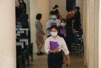  ดุษฎีบัณฑิต มหาบัณฑิต และบัณฑิตคณะศึกษาศาสตร์ มช. ร่วมซ้อมรับพิธีพระราชทานปริญญาบัตร ครั้งที่ 57