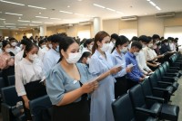  ดุษฎีบัณฑิต มหาบัณฑิต และบัณฑิตคณะศึกษาศาสตร์ มช. ร่วมซ้อมรับพิธีพระราชทานปริญญาบัตร ครั้งที่ 57