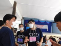 ชมรมอาสาพัฒนาและบำเพ็ญประโยชน์ จัดโครงการ { กิจกรรมเสริมสร้างความเป็นครูผ่านกิจกรรมนักศึกษาจิตสาธารณะ : ปลูกฝัน สานสัมพันธ์ สานศรัทธา } ณ โรงเรียนออนใต้วิทยา
