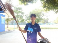 ชมรมอาสาพัฒนาและบำเพ็ญประโยชน์ จัดโครงการ { กิจกรรมเสริมสร้างความเป็นครูผ่านกิจกรรมนักศึกษาจิตสาธารณะ : ปลูกฝัน สานสัมพันธ์ สานศรัทธา } ณ โรงเรียนออนใต้วิทยา