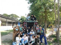 ชมรมอาสาพัฒนาและบำเพ็ญประโยชน์ จัดโครงการ { กิจกรรมเสริมสร้างความเป็นครูผ่านกิจกรรมนักศึกษาจิตสาธารณะ : ปลูกฝัน สานสัมพันธ์ สานศรัทธา } ณ โรงเรียนออนใต้วิทยา