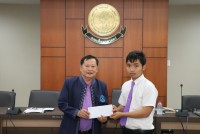 พิธีมอบทุนการศึกษาสนับสนุนค่าครองชีพ คณะศึกษาศาสตร์ ประจำปีการศึกษา 2565