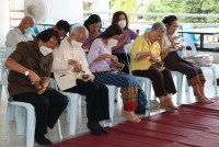 พิธีทำบุญสำนักงาน หน่วยศิษย์เก่าสัมพันธ์ คณะศึกษาศาสตร์ มหาวิทยาลัยเชียงใหม่