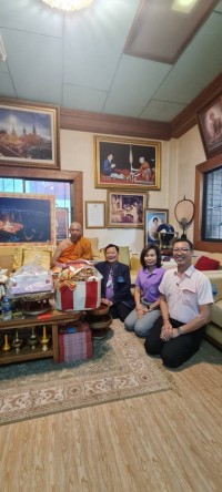 สมาคมนักศึกษาเก่าคณะศึกษาศาสตร์ มช. เข้ากราบสักการะพระเถรานุเถระ ในโอกาสเตรียมจัดงานทอดผ้าป่าเพื่อการศึกษา ในโอกาสครบรอบ 55 ปี