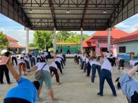 ประธานสาขาวิชาบริหารธุรกิจ นำนักศึกษากระบวนวิชาการ 076444 ลงพื้นที่เป็นวิทยากรบรรยายให้ความรู้เรื่องการดูแลสุขภาพ ณ โรงเรียนผู้สูงอายุตำบลมะขุนหวาน