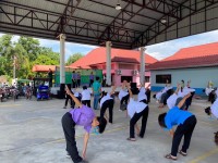 ประธานสาขาวิชาบริหารธุรกิจ นำนักศึกษากระบวนวิชาการ 076444 ลงพื้นที่เป็นวิทยากรบรรยายให้ความรู้เรื่องการดูแลสุขภาพ ณ โรงเรียนผู้สูงอายุตำบลมะขุนหวาน