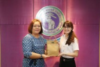 นักศึกษาแลกเปลี่ยนจาก Kanda University of International Studies เข้ารับมอบประกาศนียบัตร ก่อนเดินทางกลับประเทศญี่ปุ่น