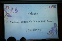 ผู้บริหารคณะศึกษาศาสตร์ มช. ให้การต้อนรับคณะครู จาก National Institute of Education และ Nanyang Technological University ประเทศสิงคโปร์ 