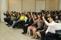 สาขาวิชาภาษาอังกฤษ ให้การต้อนรับผู้บริหาร ครูและนักเรียนจากโรงเรียนบางพลีราษฎร์บำรุง จังหวัดสมุทรปราการ เข้าเยี่ยมชมทัศนศึกษาและทำกิจกรรมร่วมกัน