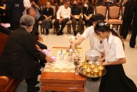 ผู้บริหาร คณาจารย์ และบุคลากร คณะศึกษาศาสตร์ มช. ร่วมงานบำเพ็ญกุศล สวดอภิธรรม และพิธีมอบร่าง ผศ.ลมูล จันทน์หอม