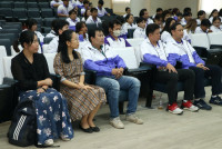 ผู้บริหารคณะศึกษาศาสตร์ ให้การต้อนรับอธิการบดีมหาวิทยาลัยเชียงใหม่ เข้าให้โอวาทคณะนักกีฬามหาวิทยาลัยเชียงใหม่ ที่จะเข้าร่วมการแข่งขัน กีฬามหาวิทยาลัยครั้งที่ 49