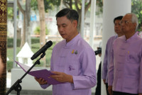 ผู้บริหารคณะศึกษาศาสตร์ มช. ร่วมพิธีทำบุญตักบาตร พระสงฆ์ 60 รูป พิธีขึ้นท้าวทั้งสี่และพิธีถวายเครื่องสักการะบวงสรวงศาลพระภูมิเจ้าที่ และ พิธีถวายพวงมาลัยดอกไม้สด แสดงความเคารพต่อ มล.ปิ่น มาลากุล เนื่องในโอกาสครบรอบ 60 ปี แห่งการสถาปนามหาวิทยาลัยเชียงใหม่ 