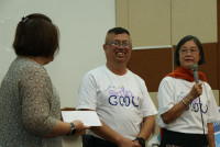 ผู้บริหารคณะศึกษาศาสตร์ ให้การต้อนรับนักศึกษารหัส 19 ในโอกาสเข้ามอบทุนการศึกษาและจัดกิจกรรม {อุ่นไอฮัก ถักทอใจ๋ สานสายใย ED192}