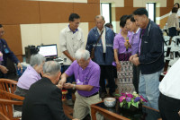 ผู้บริหารคณะศึกษาศาสตร์ ให้การต้อนรับนักศึกษารหัส 14 และ 15 ในโอกาสเข้าเยี่ยมคณะ แสดงมุทิตาจิตต่อคณาจารย์อาวุโส และมอบทุนการศึกษาแก่นักศึกษาที่ขาดแคลนทุนทรัพย์