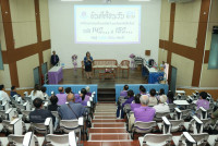 ผู้บริหารคณะศึกษาศาสตร์ ให้การต้อนรับนักศึกษารหัส 14 และ 15 ในโอกาสเข้าเยี่ยมคณะ แสดงมุทิตาจิตต่อคณาจารย์อาวุโส และมอบทุนการศึกษาแก่นักศึกษาที่ขาดแคลนทุนทรัพย์