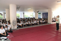 นักศึกษาชั้นปีที่ 4 รหัส 63 ร่วมงาน { ส่งลูกกลับบ้าน นำปณิธานฯ ที่เป็นจริง } ปีการศึกษา 2566